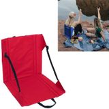 Outdoor Camping Picnic Stand Seat Cushion Folding Moisture-proof Dirty Wear-resistant Cushion(Red)
