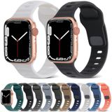 Sport siliconen horlogeband voor Apple Watch Series 8 & 7 41 mm / SE 2 & 6 & SE & 5 & 4 40 mm / 3 & 2 & 1 38 mm