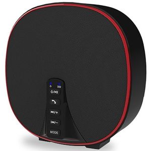 DY-52 Portable Bluetooth Speaker Wireless Loudspeaker Sound 32G Max Memory 10W Stereo Music Surround Outdoor Speaker(Black+Red)