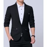 Mannen Casual Suit Self-cultivation Business Blazer  Maat: XXL(Zwart)