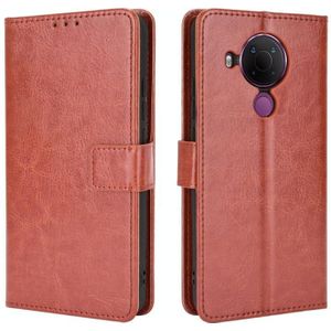 For Nokia 5.4 Retro Crazy Horse Texture Horizontal Flip Leather Case with Holder & Card Slots & Photo Frame(Brown)