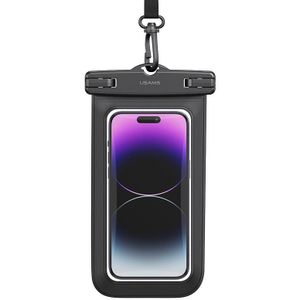 USAMS US-YD012 6 7 inch transparante IP68 waterdichte mobiele telefoontas voor zwemmen