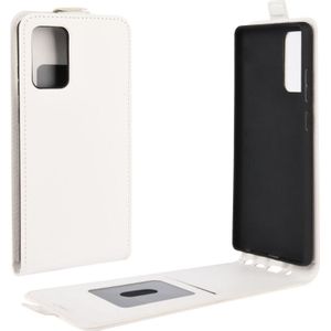 For Samsung Galaxy Note20 R64 Texture Single Vertical Flip Leather Protective Case with Card Slots & Photo Frame(White)