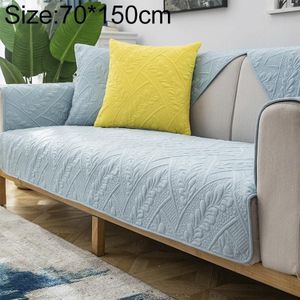 Four Seasons Universal Simple Modern Non-slip Full Coverage Sofa Cover  Size:70x150cm(Feather Dream Blue)