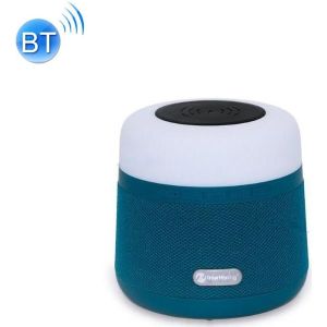 NewRixing NR-3500 Multi-function Atmosphere Light Wireless Charging Bluetooth Speaker with Hands-free Call Function  Support TF Card & USB & FM & AUX (Blue)