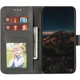 For Motorola Moto E(2020) / Moto E7 Feather Pattern Litchi Texture Horizontal Flip Leather Case with Wallet & Holder & Card Slots(Grey)