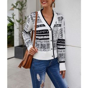Fashion Cardigan Knit Sweater