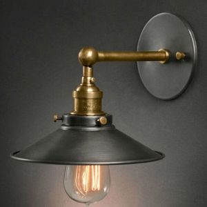 Antique Pure Copper Single-head Wall lamp Living Room Vintage Fashion Bar Lamp without Bulbs  Size:22cm