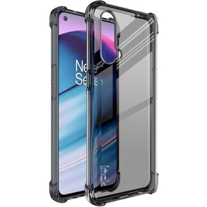 For OnePlus Nord CE 5G IMAK All-inclusive Shockproof Airbag TPU Case with Screen Protector (Transparent Black)