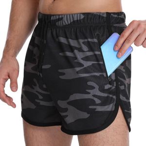 M Three Pants Men Gym Shorts Sneldrogende zwembroek (zwarte camouflage)