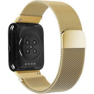 For OPPO Watch 46MM Smart Watch Milanese Stainless Steel Metal Strap(Gold)