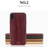 MOFI For  iPhone X  Element Series Wood Texture Soft Protective Back Cover Case(Wine Red)