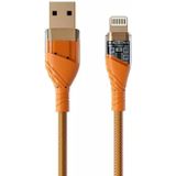 2.4A USB naar 8-pins transparante datakabel voor snel opladen  lengte: 1m