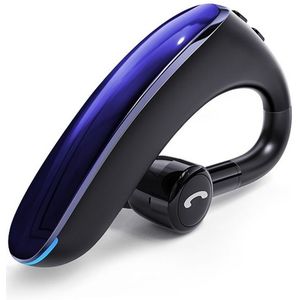 F900 Mini Earhook 180° Freely Rotating Wireless Bluetooth 5.0 Earphone Car Handsfree Call Headphone(Blue)