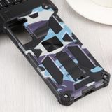 Voor Samsung Galaxy S22 + 5G Camouflage Armor Shockproof TPU + PC Magnetische beschermende telefoonhoes met houder