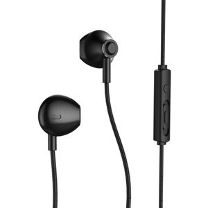 REMAX RM-711 Music Wired Earphone with MIC & Support Hands-free(Black)
