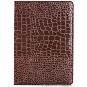 Crocodile Texture Horizontal Flip Leather Case with Holder & Card Slots & Wallet for iPad Air 2(Brown)