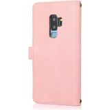 For Samsung Galaxy S9+ PU + TPU Horizontal Flip Leather Case with Holder & Card Slot & Wallet & Lanyard(Pink)