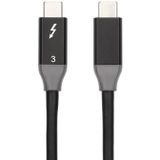 100W USB-C / Type-C 4.0 Mannelijk naar USB-C / Type-C 4.0 Mannelijke Twee-Color Full-Function Data Kabel voor Thunderbolt 3  Kabellengte: 0.6m