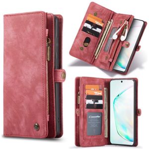 For Galaxy S20 Ultra CaseMe Detachable Multifunctional Horizontal Flip Leather Case  with Card Slot & Holder & Zipper Wallet & Photo Frame(Red)