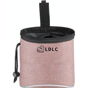 LDLC Outdoor Pet Snack Bag Oxford Doek Reflecterende Hondentrainingstas (Lichtroze)