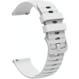 Voor Garmin Forerunner 645 Music 20 mm golvend stippenpatroon effen kleur siliconen horlogeband