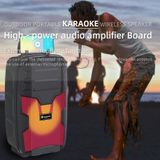 NEWIRING NRG401C Outdoor Draagbare Karaoke Draadloze Luidspreker High-Power Audio-versterker met MIC (Black)