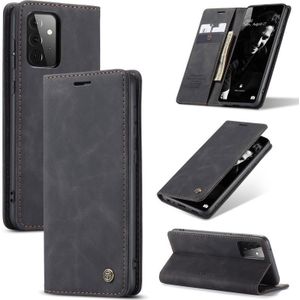 For Samsung Galaxy A72 5G / 4G CaseMe 013 Multifunctional Horizontal Flip Leather Case with Holder & Card Slot & Wallet(Black)