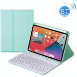 HY006 Ronde toetsen Afneembaar Bluetooth-toetsenbord lederen tas met houder voor iPad mini 6