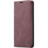 For Xiaomi Redmi Note 8 CaseMe-013 Multifunctional Horizontal Flip Leather Case with Card Slot & Holder & Wallet(Wine Red)