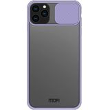 Voor iPhone 11 Pro Max MOFI Xing Dun-serie doorschijnende matte pc + TPU Privacy Anti-glare Shockproof All-inclusive Beschermhoes(Paars)