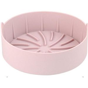 Air Fryer Siliconen Grill Pan Accessoires  Grootte: Rond 16 cm (Pink)
