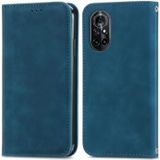 For Huawei Nova 8 5G Retro Skin Feel Business Magnetic Horizontal Flip Leather Case With Holder & Card Slots & Wallet & Photo Frame(Blue)