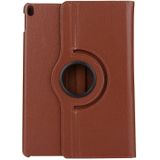 For iPad Pro 10.5 inch Litchi Texture 360 Degree Spin Multi-function Horizontal Flip Leather Protective Case with Holder(Brown)