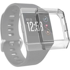 For Fitbit Ionic Full Coverage TPU Watch Case(Transparent Grey)