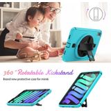 Schokbestendige TPU + PC Tablet Case met Houder & Pen Slot & Schouderriem voor Ipad Mini 6 (Lichtblauw)