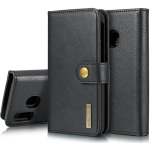 DG.MING Crazy Horse Texture Flip Detachable Magnetic Leather Case with Holder & Card Slots & Wallet for Galaxy A40(Black)
