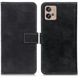 Voor Motorola Moto G32 4G Magnetische Krokodil Textuur Horizontale Flip Leather Case (Zwart)