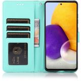 For Samsung Galaxy A72 5G / 4G Skin Feel Embossed Sunflower Horizontal Flip Leather Case with Holder & Card Slots & Wallet & Lanyard(Green)