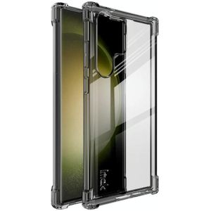 Voor Samsung Galaxy S23 Ultra 5G imak schokbestendig Airbag TPU telefoonhoesje (transparant zwart)