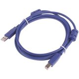 Normal USB 2.0 AM to BM Cable  with 2 core  Length: 3m(Blue)