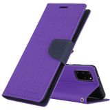 GOOSPERY FANCY DIARY For Galaxy S20+ Horizontal Flip PU Leather Case  with Holder & Card Slots & Wallet(Purple)