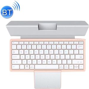 KF8700 78 toetsen Verborgen Touchpad Draagbare tabletcomputer Draadloos Bluetooth-toetsenbord met PU-leer