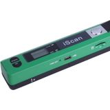 iScan01  Mobile Document Portable HandHeld Scanner with LED Display  A4  Contact  Image  Sensor  Support 900DPI  / 600DPI  / 300DPI  / PDF / JPG / TF (Green)