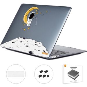 Voor MacBook Pro 13.3 A1706/A1989/A2159 ENKAY Hat-Prince 3 in 1 Spaceman Pattern Laotop Beschermende Crystal Case met TPU Keyboard Film/Anti-stof Pluggen  Versie: US (Spaceman No.3)