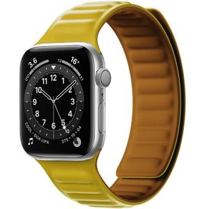 Siliconen magnetische riem horlogeband voor Apple Watch Series 7 45 mm / 6 & SE & 5 & 4 44mm / 3 & 2 & 1 42mm