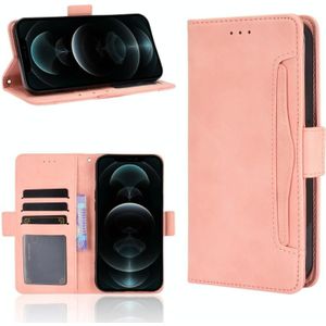 Multiple Card Slots Horizontal Flip Leather Case with Holder & Wallet for iPhone 12 Pro Max(Pink)