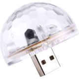 3W USB RGB Magic Ball LED Stage Lamp with USB-C / Type-C Adapter  4 LEDs Mini LED Music Sound Control KTV DJ Disco Light Effect Light(Transparent)