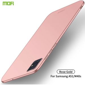 For Galaxy A51 MOFI Frosted PC Ultra-thin Hard Case(Rose Gold)