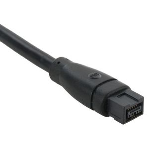 Firewire 800 IEEE1394B 9 Pin to 9 Pin Male Cable  Length: 1.8m(Black)